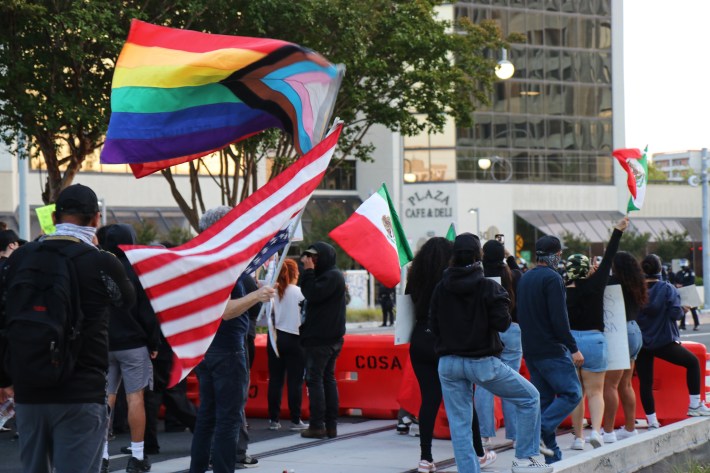 Santa Ana protest