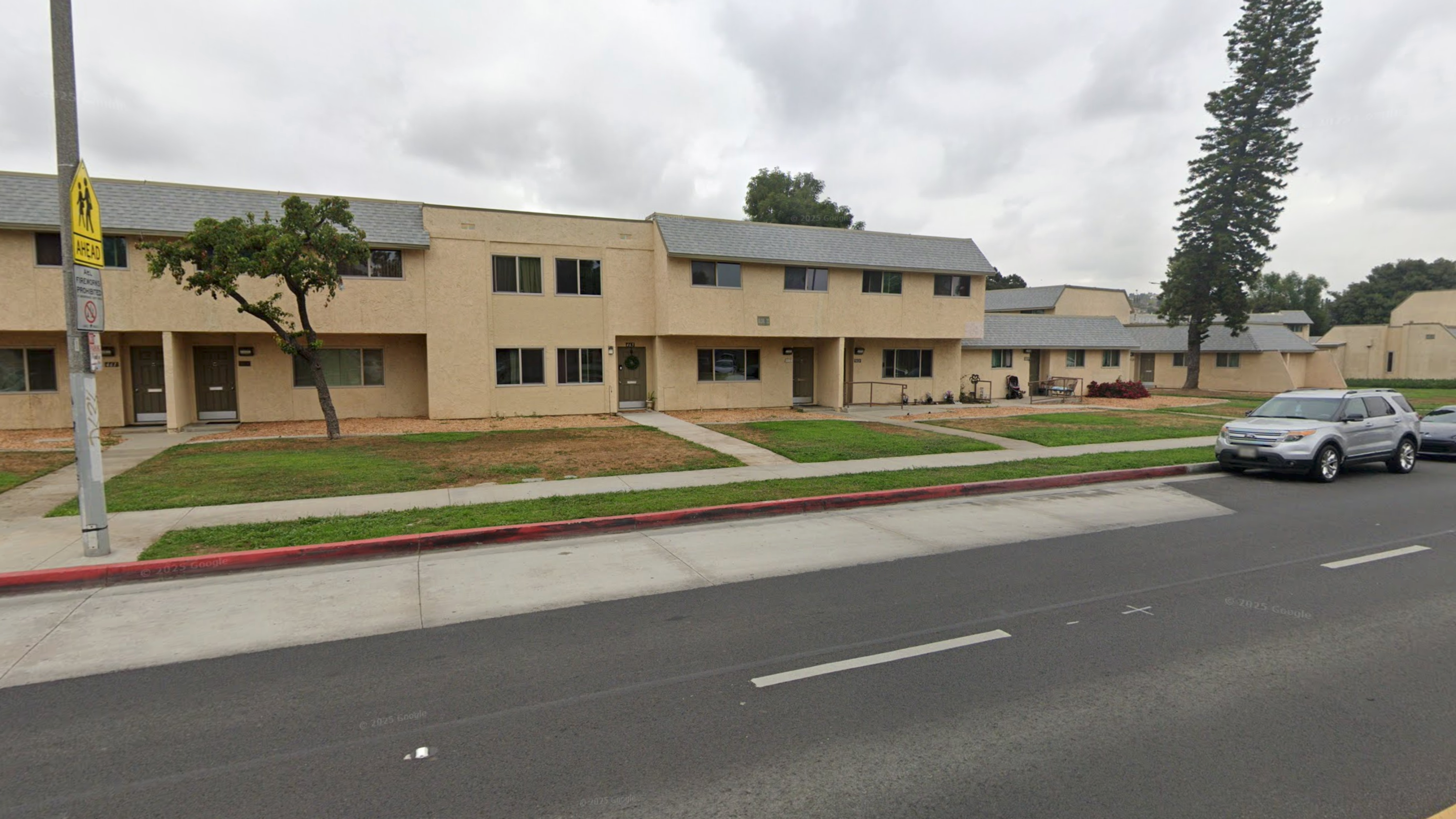 The exterior of Maravilla Housing Development from Google Street View.