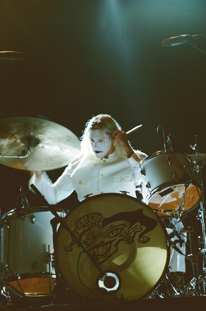 Fletcher Shears plays drums for The Garden. Photo by Miguel A. Maldonado-Velasco III for L.A. TACO.