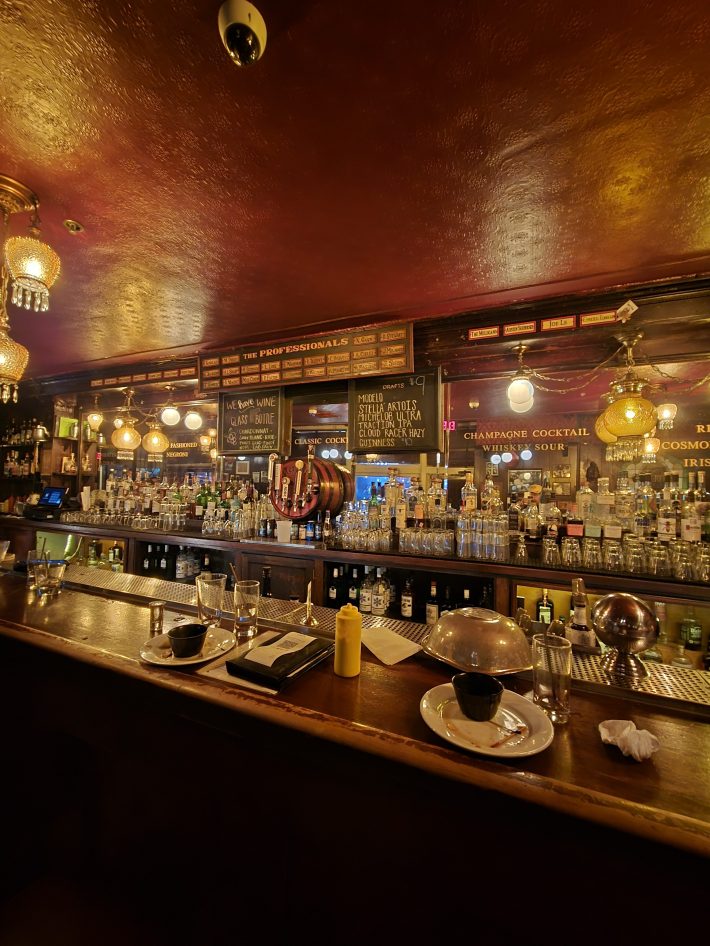 The bar at Cole's.