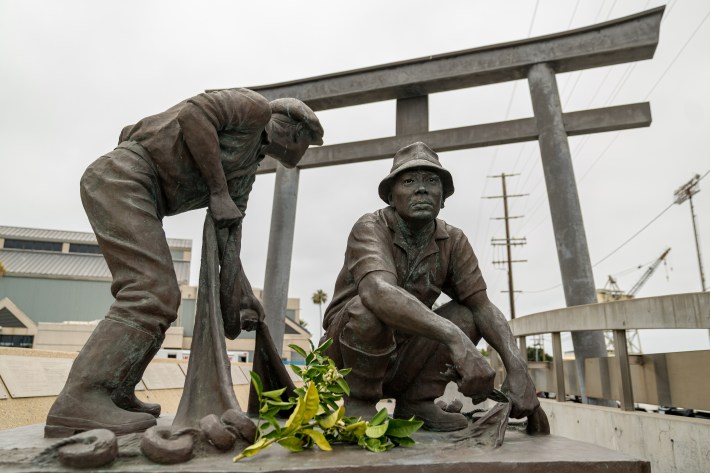 Japanese Fishing Village Memorial at Terminal Island. Photo by Nikkei Progressives.