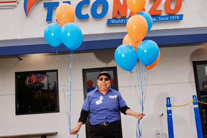 Isidra Liberato, a member of the team at Taco Nazo.