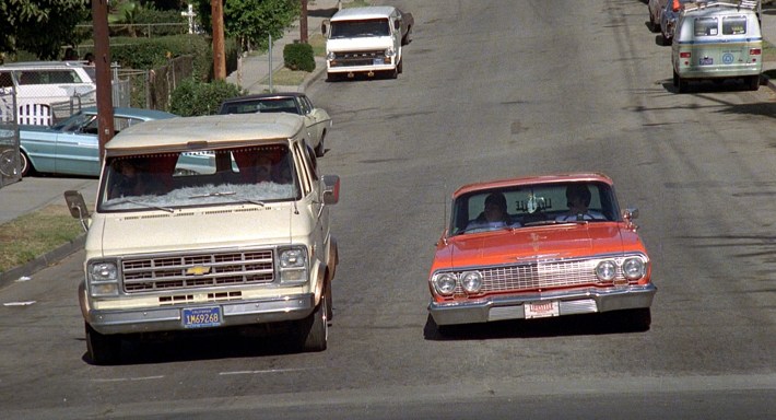 Lowrider standoff. Screenshot via Universal Pictures.