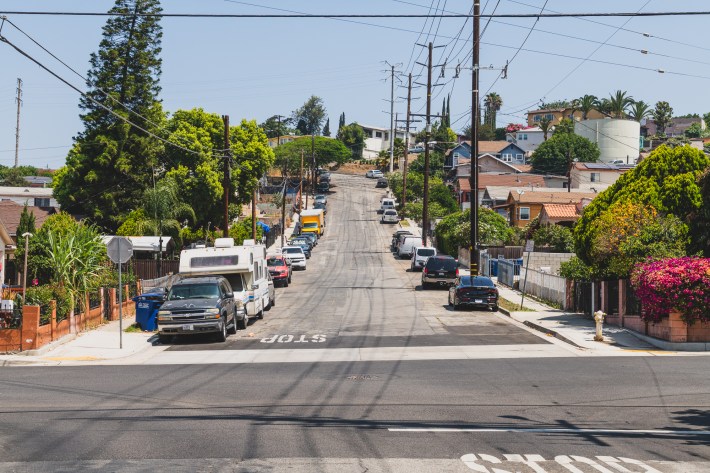 Rowan Ave and Blanchard St in City Terrace. Photo by Jared Cowan for L.A. TACO.