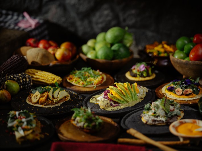 Dishes at Expendio de Maíz Sin Nombre.