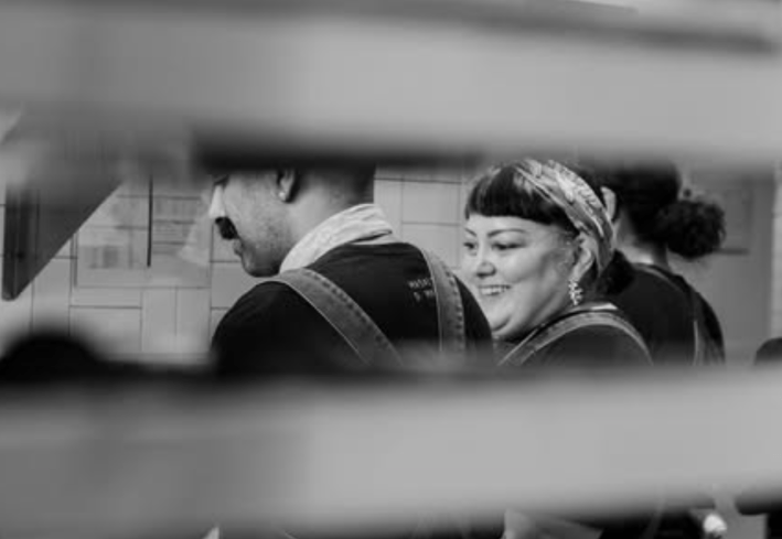 Saqib Keval and Norma Listman. Photo via @masalaymaiz/Instagram.