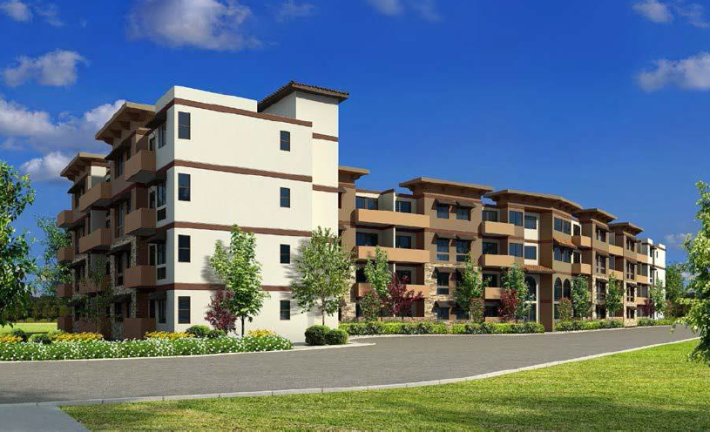 an apartment building exterior