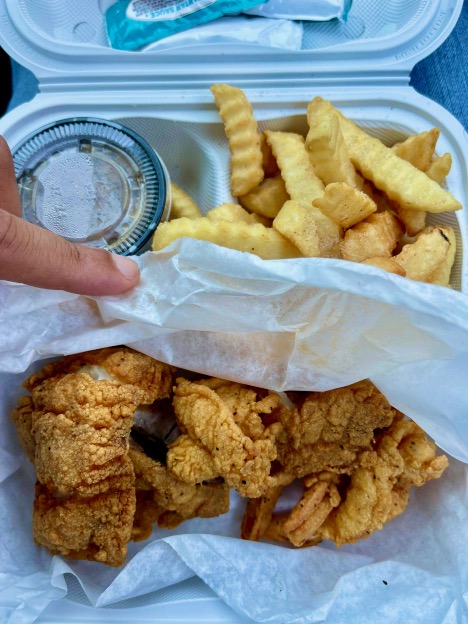 Fish and chips at Rick's Fish Market in Mid-City.