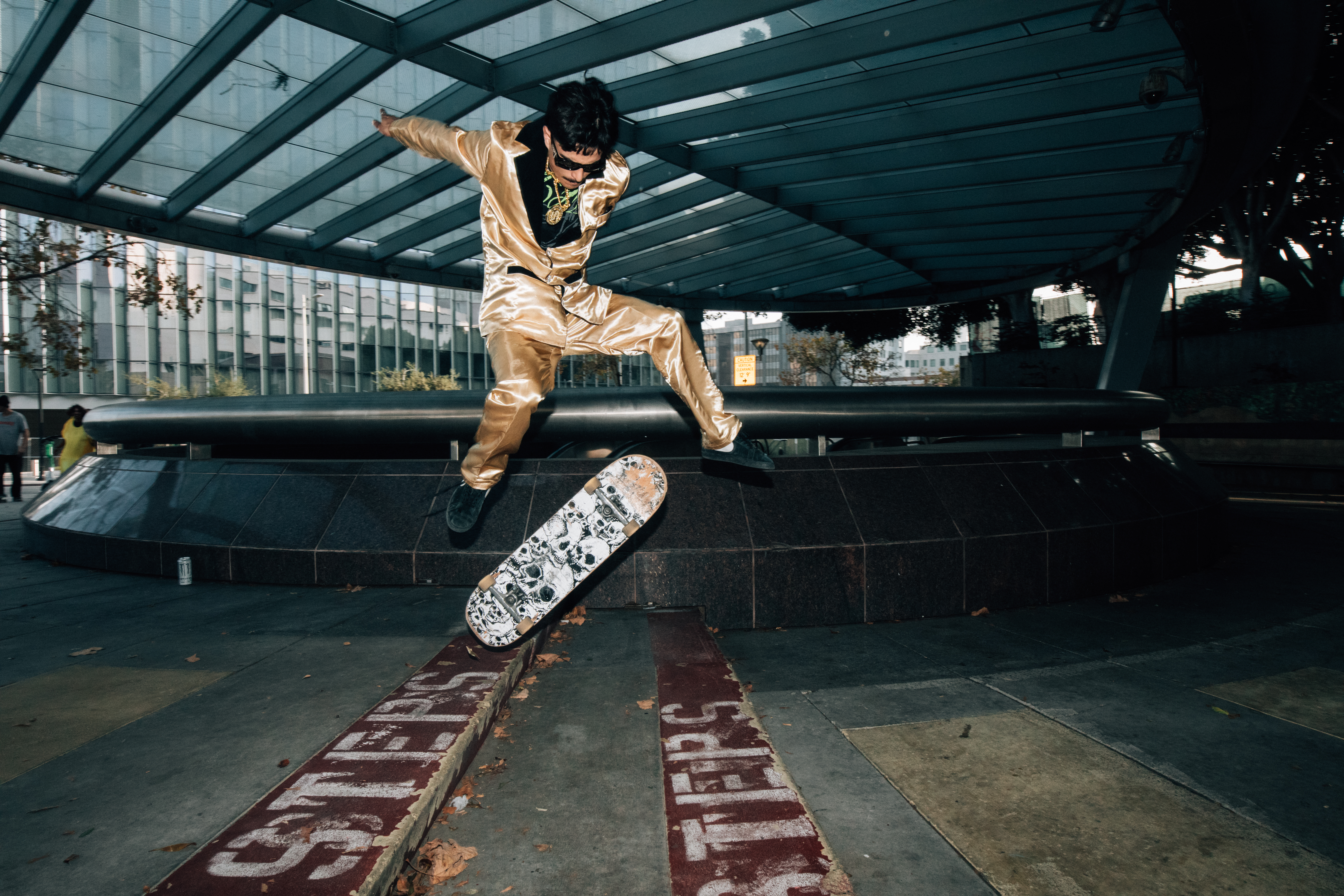 This Gnarly DTLA Skater Event Ended with a Trashed Waymo and LAPD