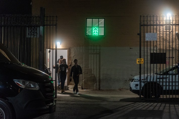 Entrance to art gallery benefit for Sol Luongo.