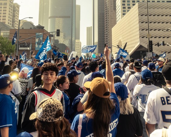 Our Favorite Moments From the Dodgers World Series Parade In DTLA