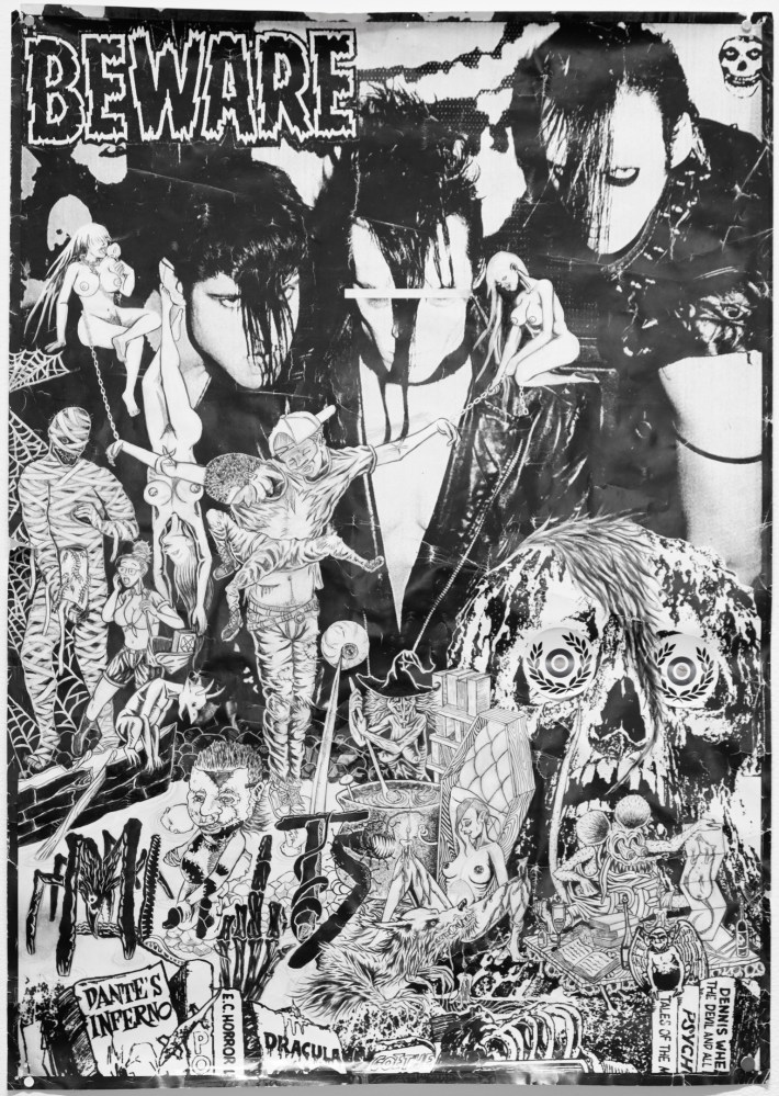 artwork saying "BEWARE MISFITS"