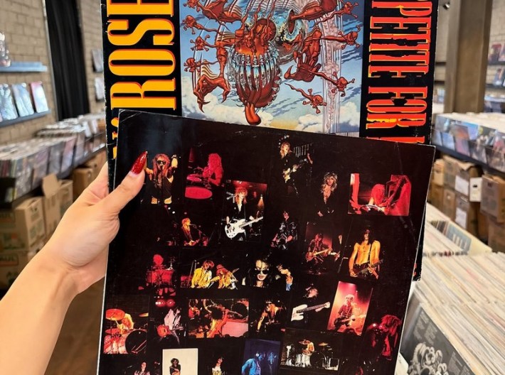 a Guns N' Roses vinyl record