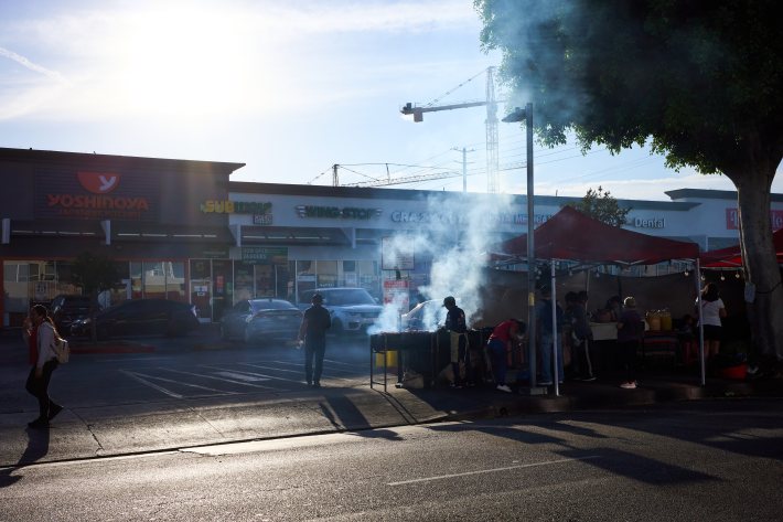 taco stands on the street