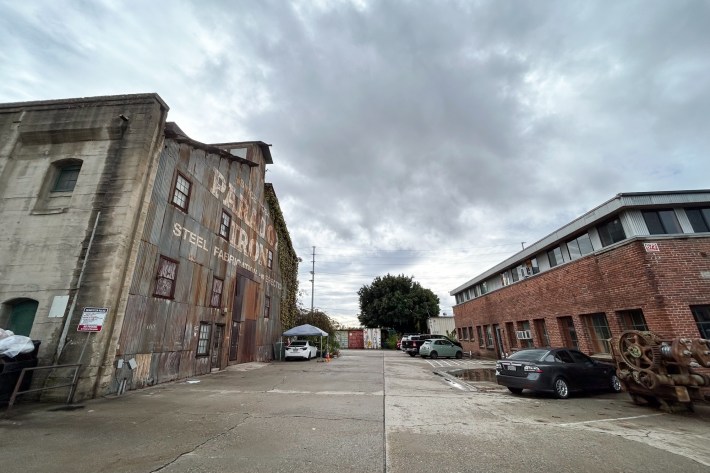 shots of two buildings