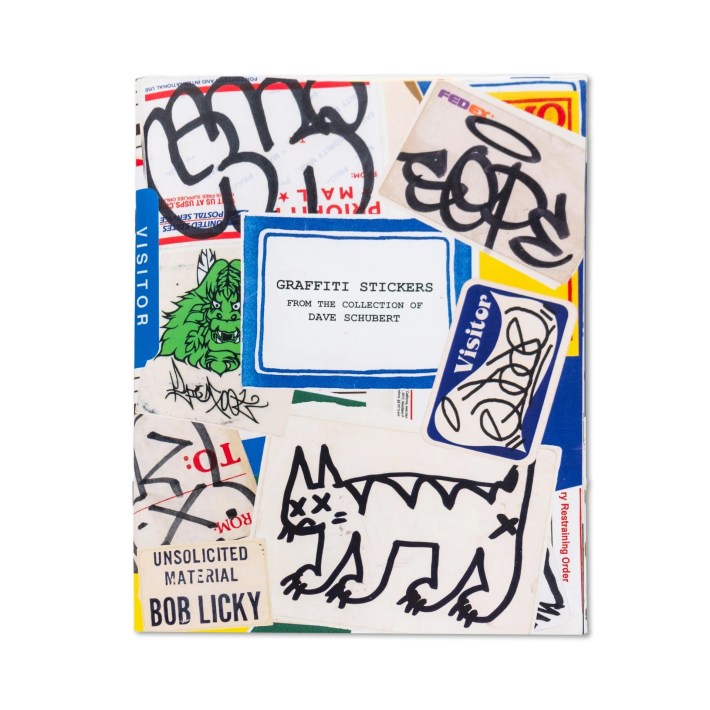 a book cover showing graffiti art