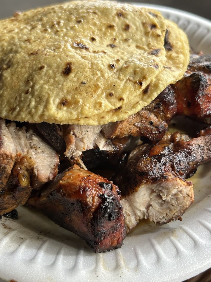 Costilla taco at El Nuevo Empedimento.