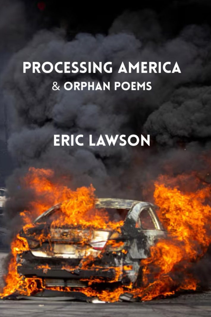 a book cover depicting a burning car