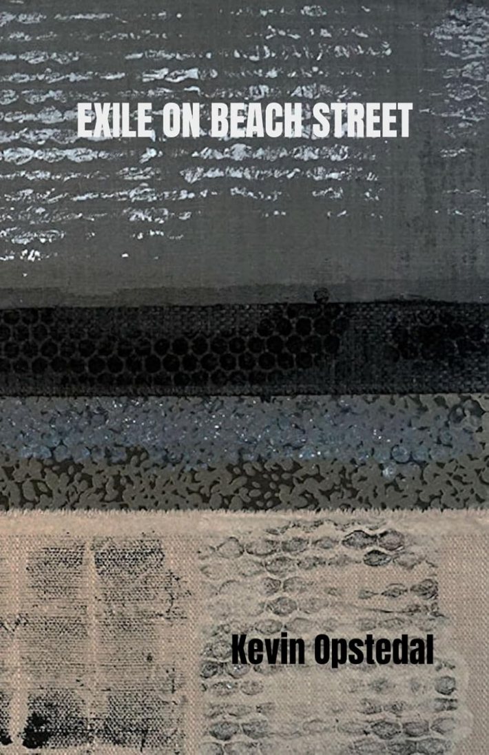 a book cover with textured materials like fabric