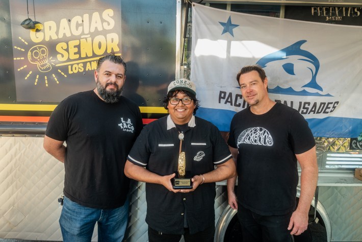 Memo Torres, Rudy Barrientos, and Hadley Tomicki. Photo by Erwin Recinos for L.A. TACO.