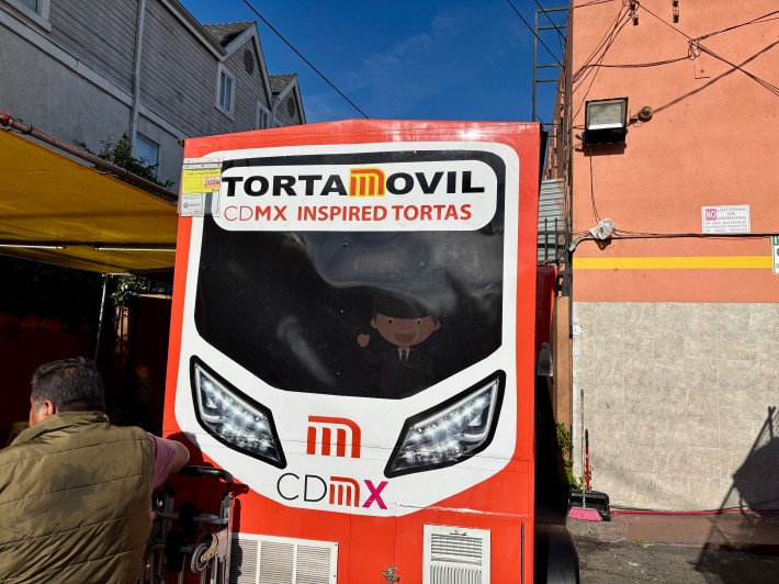 the "Torta Movil," a food truck designed to look like the metro in Mexico City