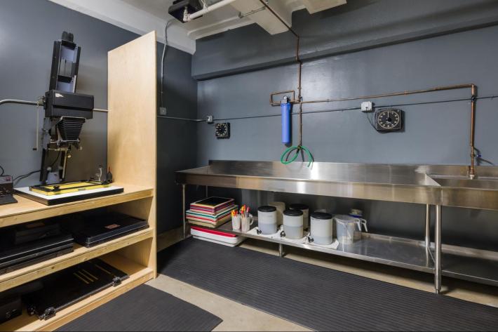 the industrial area of a photo lab