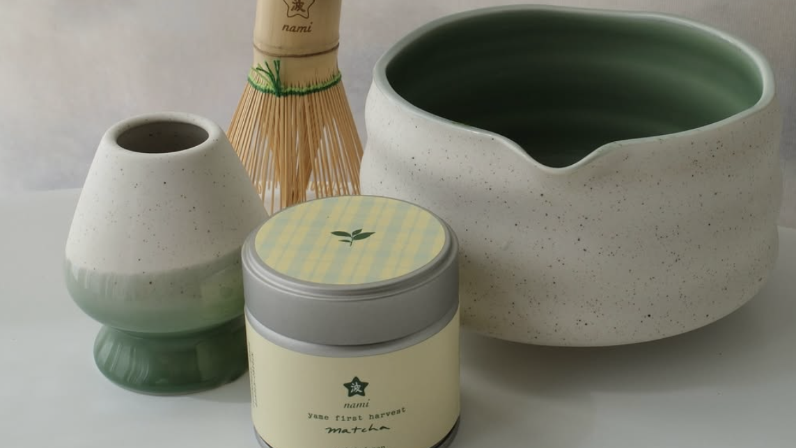 traditional-style matcha-making tools