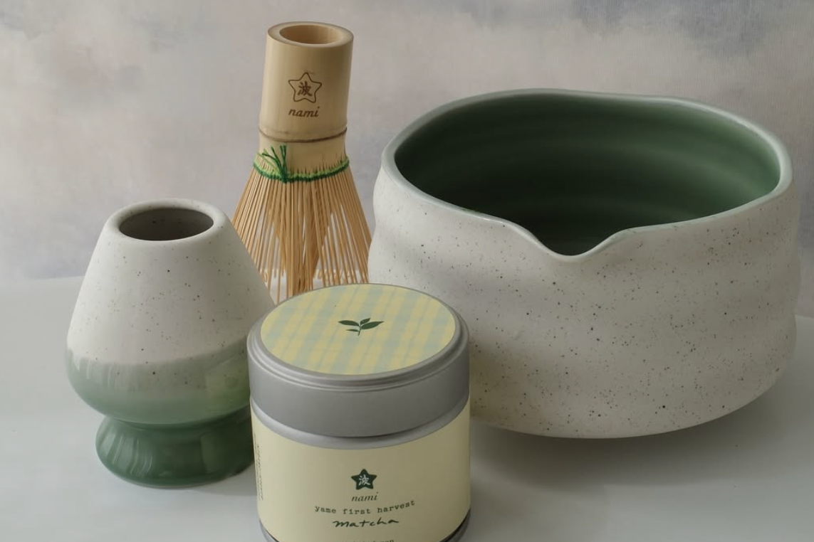 traditional-style matcha-making tools
