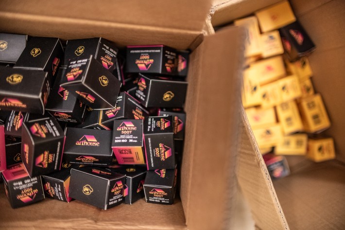 Boxes of Arthouse film you can purchase.