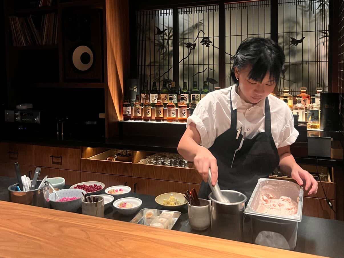 a chef cooking