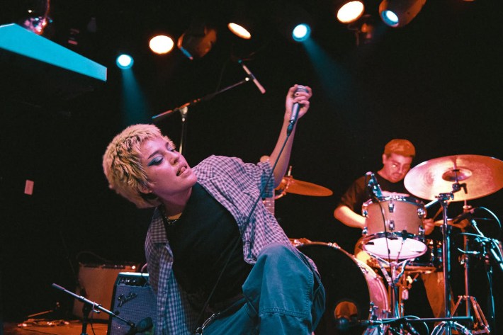 someone performs onstage