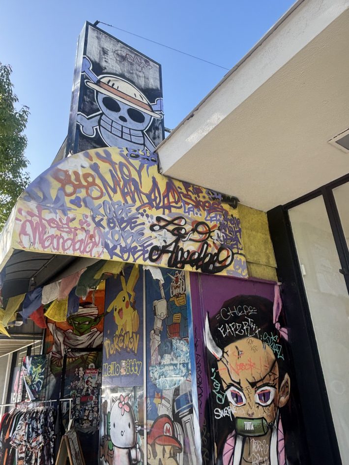 graffiti and art outside of a building