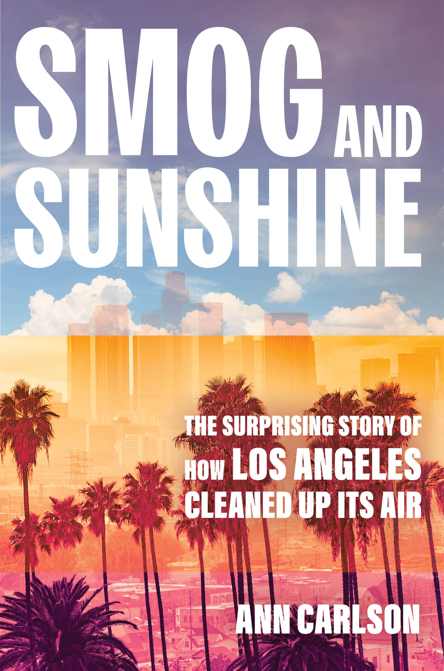 a book cover depicting Los Angeles' cityscape