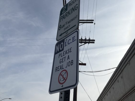 Who Is L.A.’s Hero Posting Up These Anti-ICE Parking Signs?