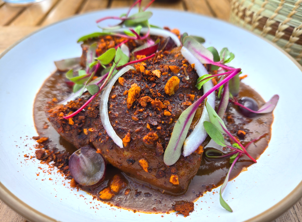 chicken thighs and mole