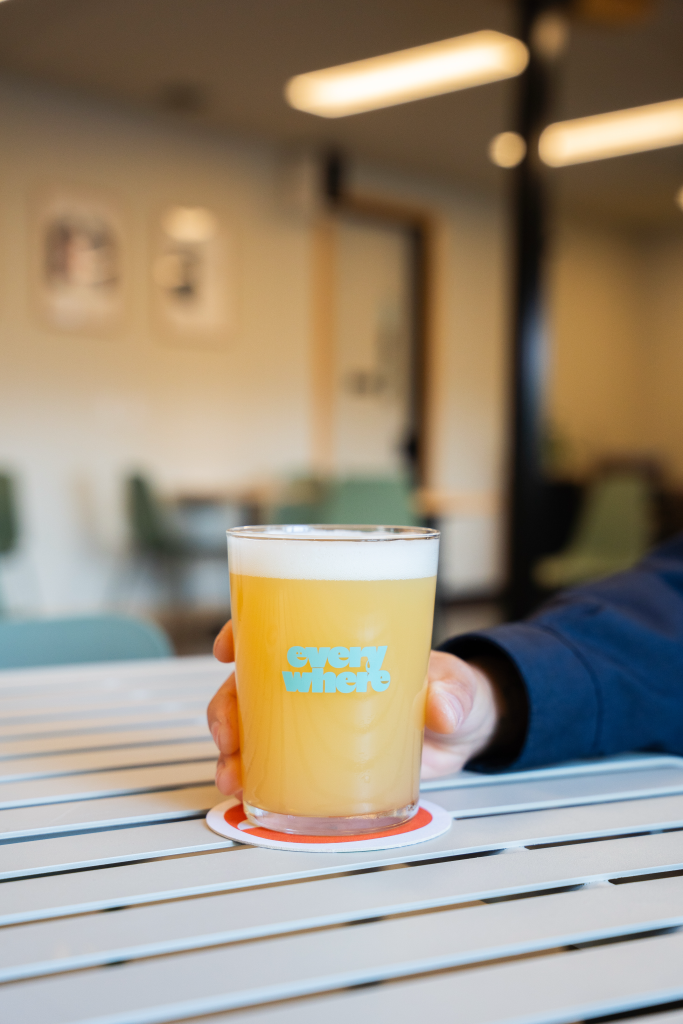 a glass of beer