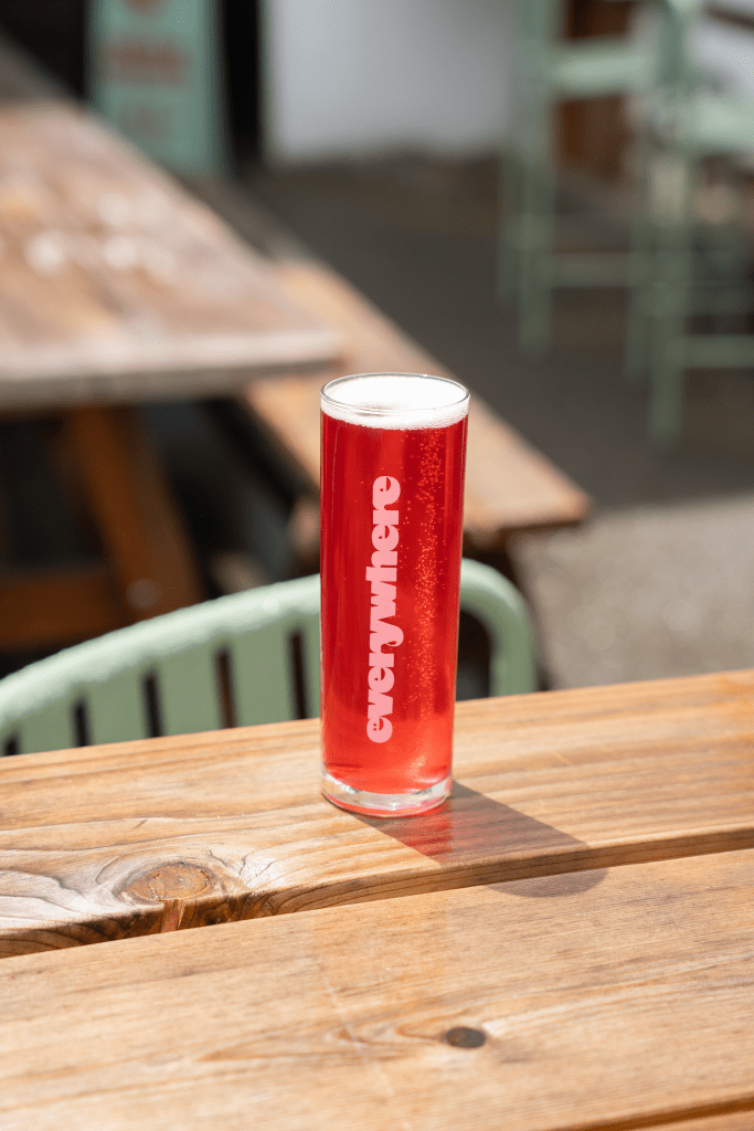 a glass of an alcoholic drink