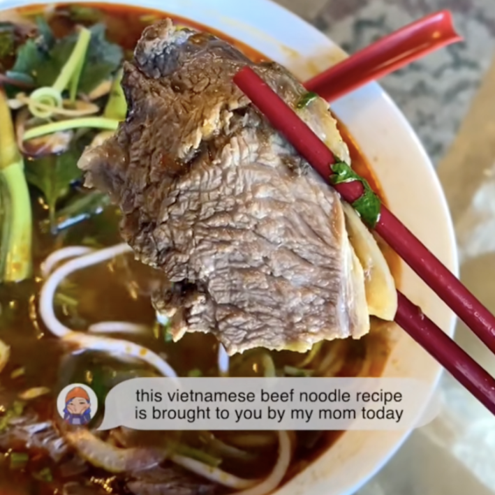 Vietnamese beef noodle soup