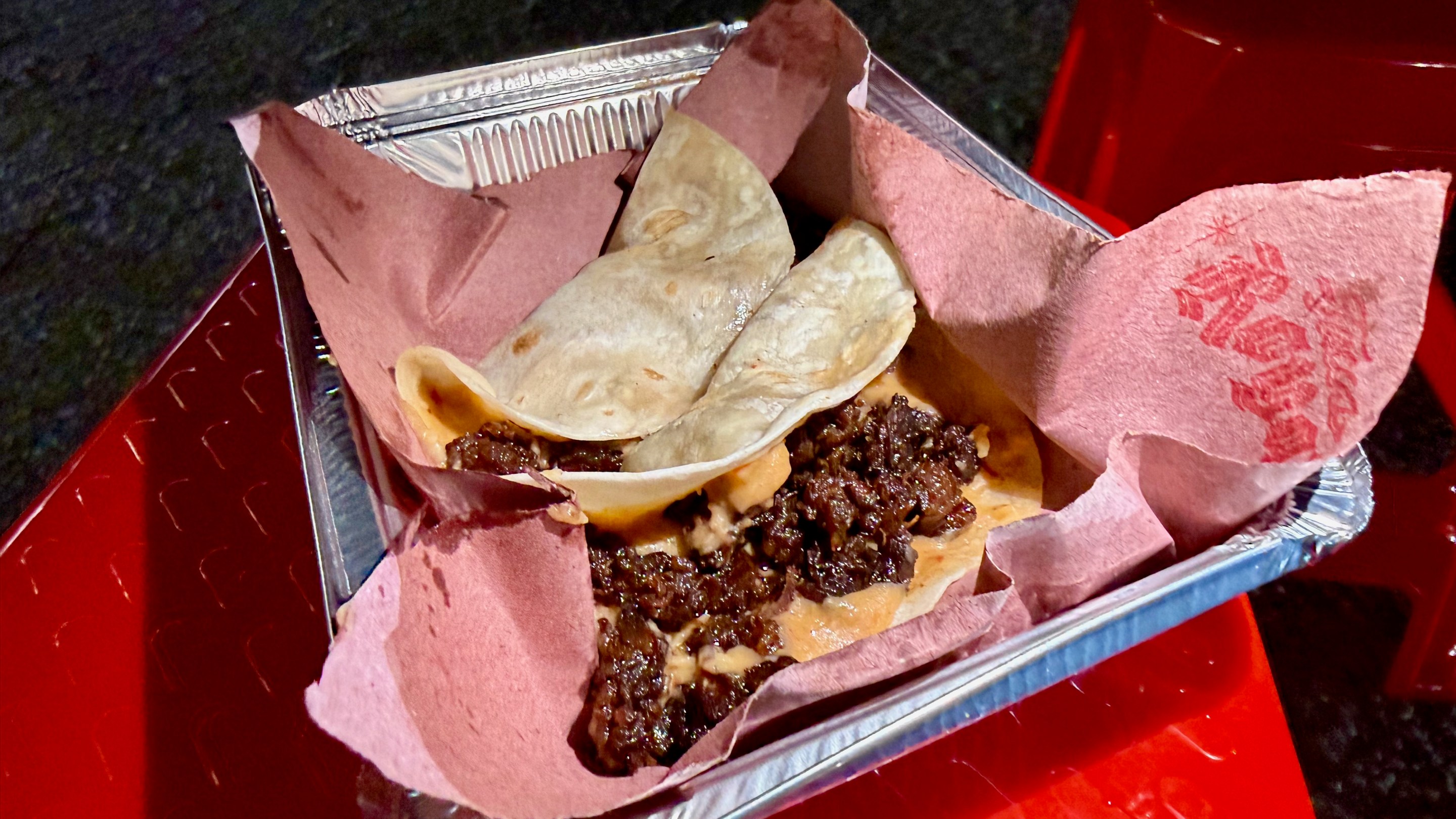 Chicharrón de Res OG Taco at Tacos Royale.