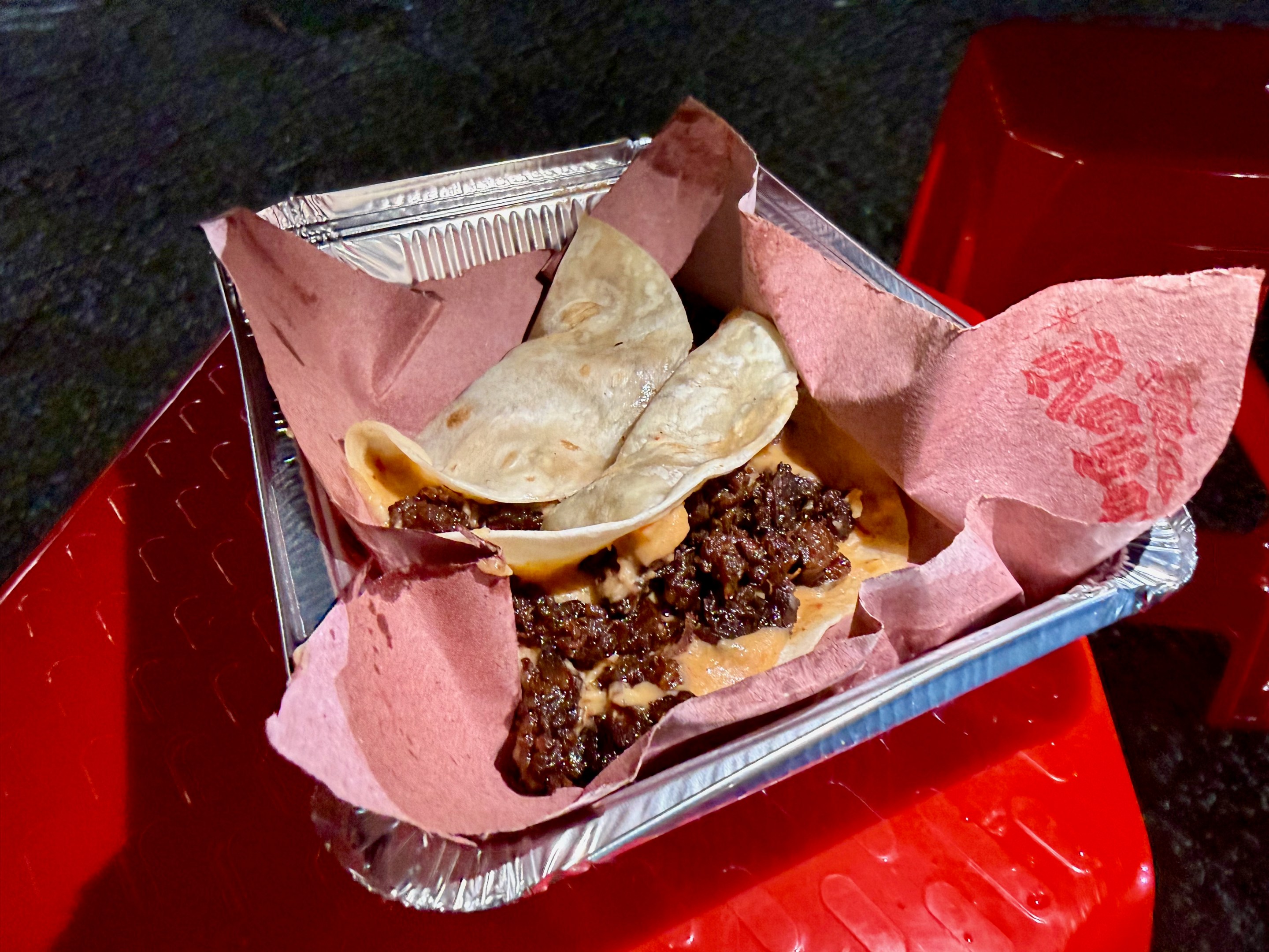 Chicharrón de Res OG Taco at Tacos Royale.