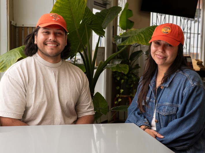 Owners Romero and Brenda. Photo by Emilio Valdez for L.A. TACO.