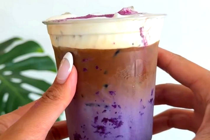 Ube creme espresso at Malaya