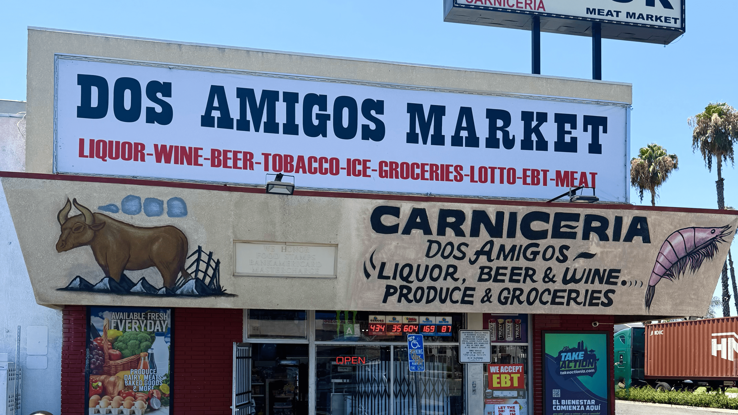 a corner store's exterior
