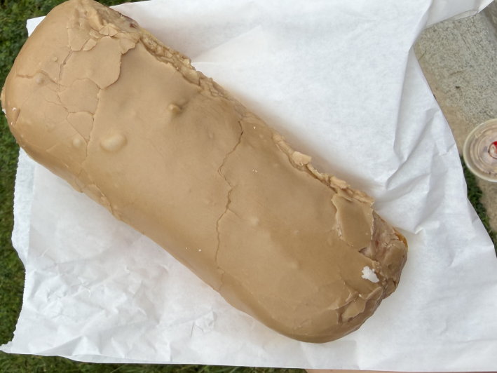 a glazed maple donut