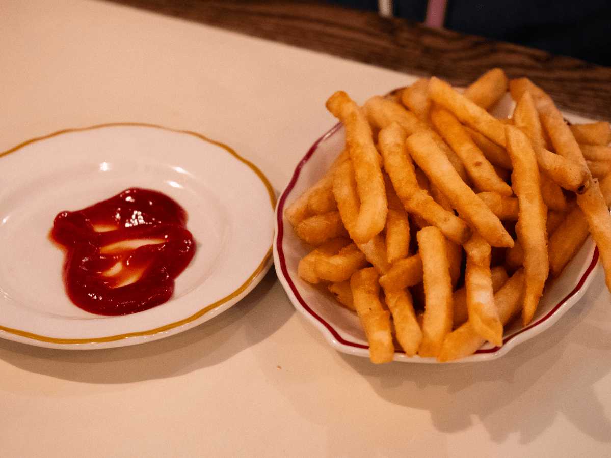 ketchup and fries