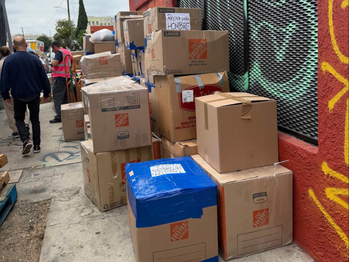 stacks of boxes