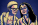 a drawing of Karen Bass and Nithya Raman looking at one another