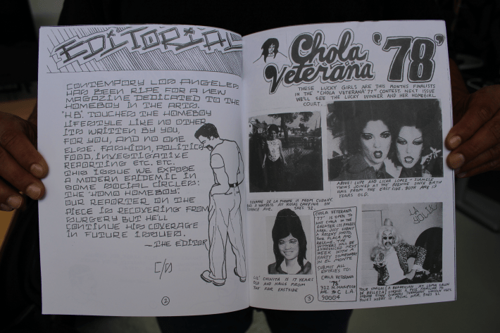 The first page of “Homeboy Beautiful," a magazine