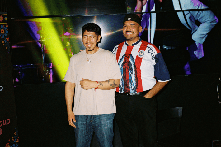 two men at a club