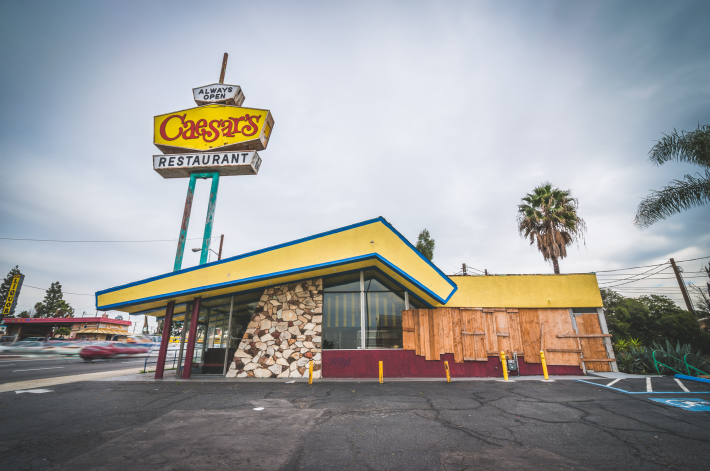 a restaurant exterior